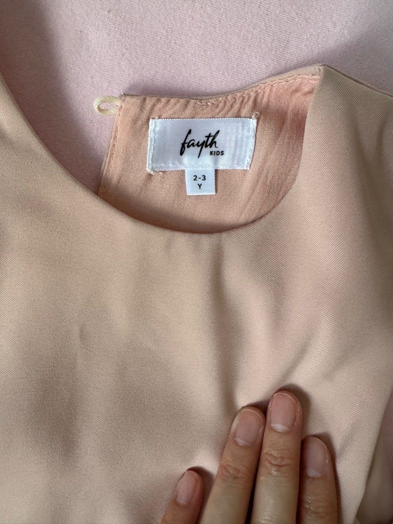 Fayth kids girls dress 4-5yo (Category: Babies & Kids Fashion) located in Singapore. Submitted by lilydilly (Listing ID 1380661241, Image 2). Description: Lightly used. Great condition. No stains. Sizes: 2-3yo x1 (sold) 4-5yo x1 (available) $10 for 1 Please see my other listing for more girls dresses, twinning or not. Self collect strictly from my unit in Yishun Or top up for mail .