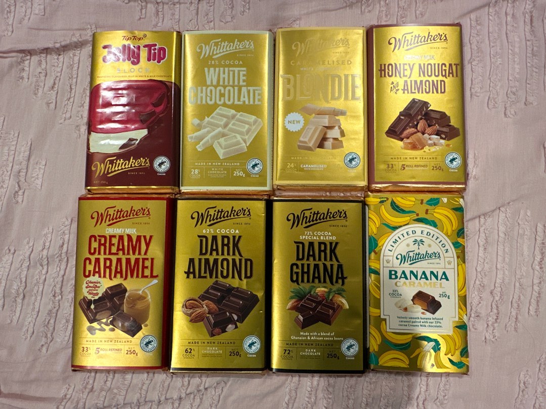 FRESH Whittaker's Chocolate Bars 250g - Assorted Flavors, Food & Drinks ...