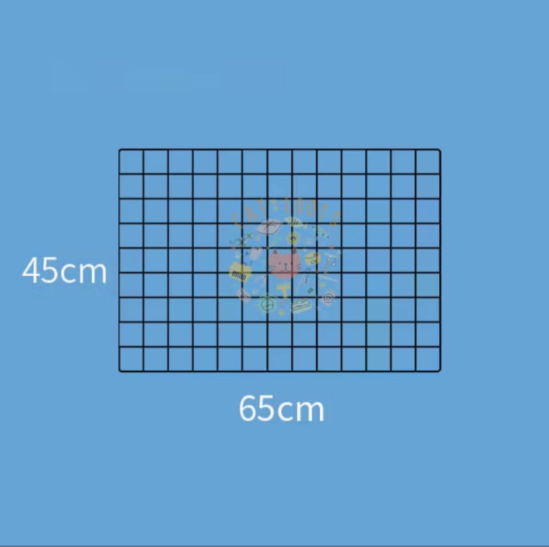 Grid Wire Mesh Board and Rack Set Black64885270307458112