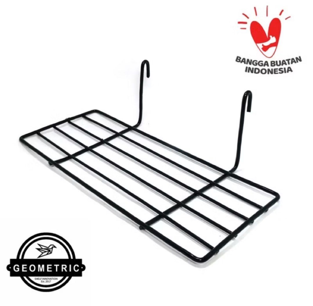 Grid Wire Mesh Board and Rack Set Black64885270307458113