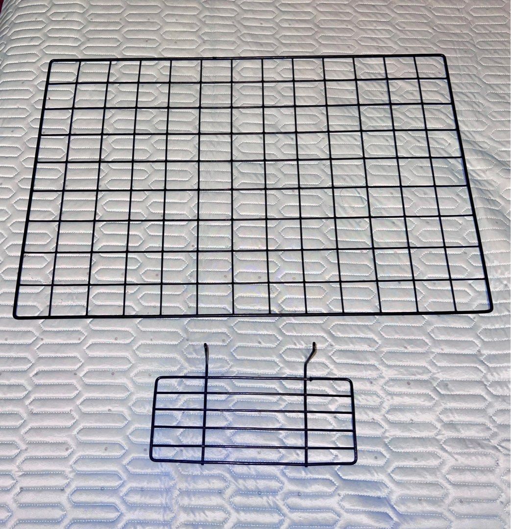 Grid Wire Mesh Board and Rack Set Black64885270307458111