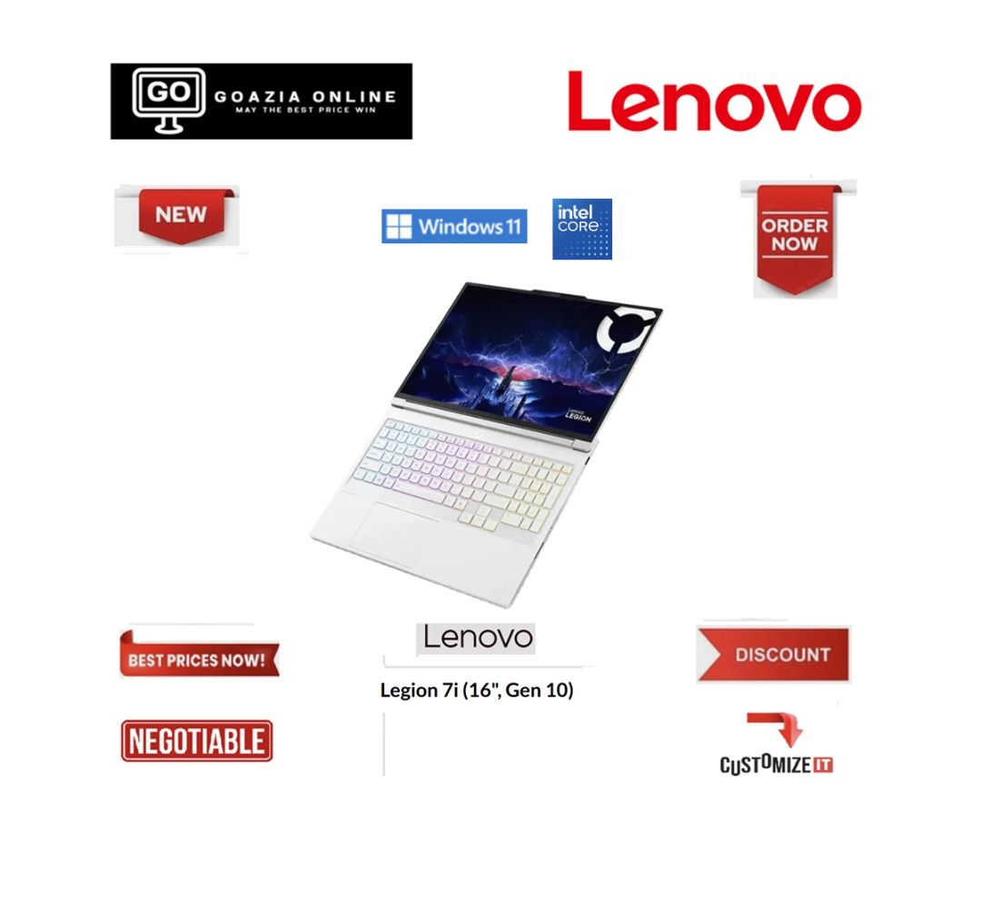 🎂SG60🔖Lenovo Legion 7i (16", Gen 10) (Ultra 7 255HX 32GB 1TB)63167070410753113