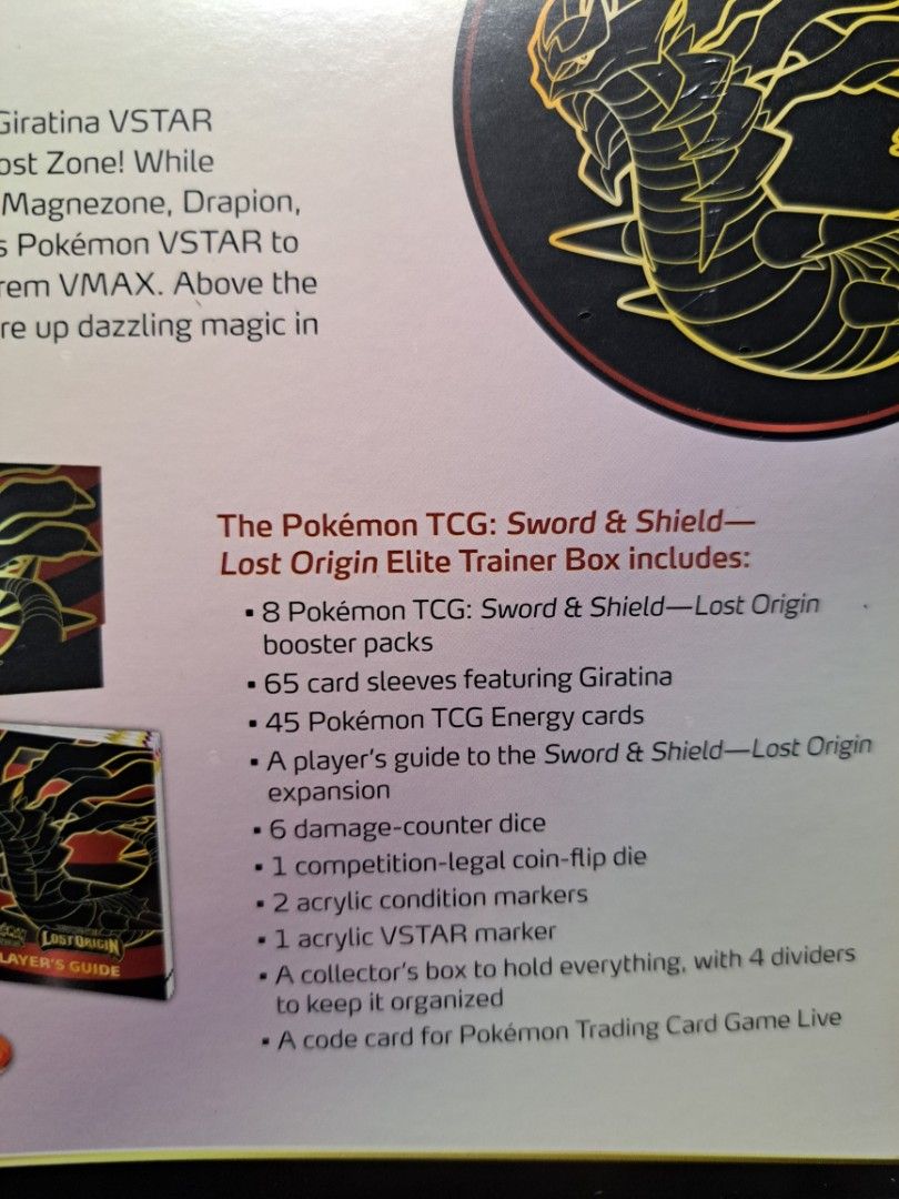 Lost Origin Elite Trainer Box - Pokemon Card, Hobbies & Toys, Toys ...
