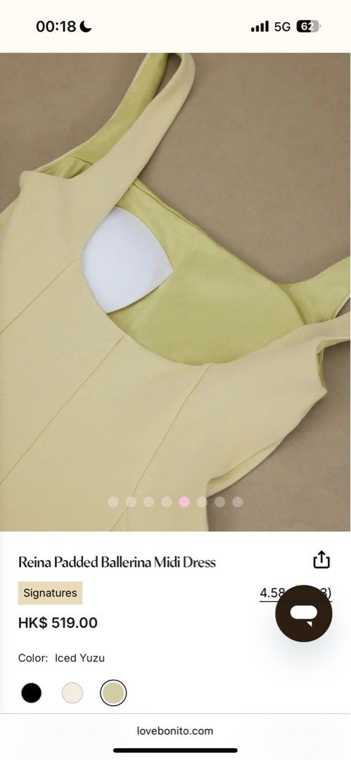 Love bonito Reina Padded Ballerina Midi Dress, , & , - Carousell