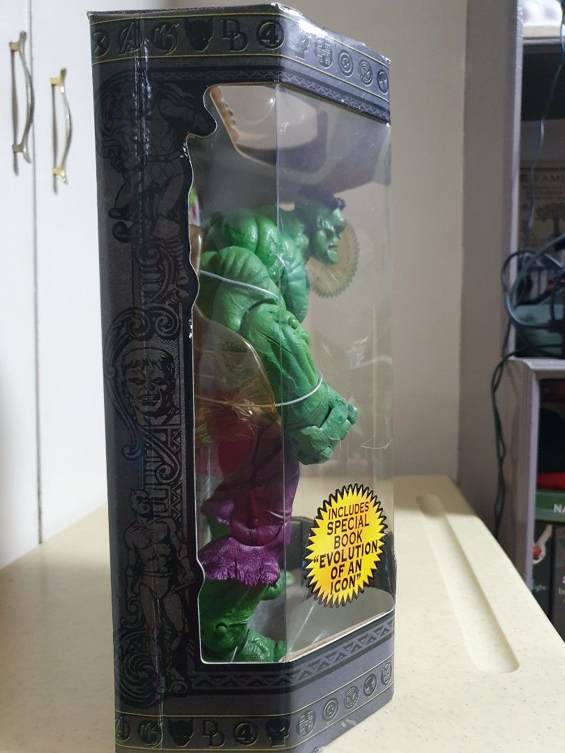 Marvel Legends ICONS Hulk 12" 2006 Release (Category: Figurines & Statues) located in Urdaneta. Submitted by rockymosada (Listing ID 1380585572, Image 2). Description: FOR SALE Php12,000 only plus shipping. Marvel Legends ICONS Hulk 2006 by TOYBIZ Mint in sealed box. Minimal dents on box due to aging which is normal. A little yellowing on the plastic inside the box. Overall, this item good as new. Payment through GCash or LBC Cash on pick up..