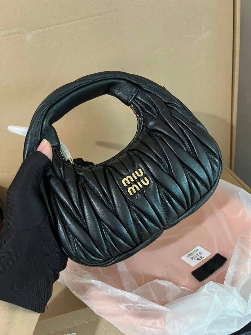 Miumiu Baguette shoulder/sling mini (Category: Luxury Bags & Wallets) located in Quezon City. Submitted by rarebagsfrmjapan (Listing ID 1380517483, Image 1). Description: PERFECT GIFT OR GIVEAWAYS REWARD UR SELF OR LOVE ONES AT LEAST ONCE A YEAR !!! 𝐃𝐈𝐒𝐂𝐋𝐀𝐈𝐌𝐄𝐑: we are 𝐧𝐨𝐭 𝐚𝐬𝐬𝐨𝐜𝐢𝐚𝐭𝐞𝐝 𝐰𝐢𝐭𝐡 𝐭𝐡𝐞 𝐛𝐫𝐚𝐧𝐝𝐬 𝐭𝐡𝐚𝐭 𝐚𝐫𝐞 𝐥𝐢𝐧𝐤𝐞𝐝 𝐚𝐧𝐝 𝐬𝐭𝐚𝐭𝐞𝐝 𝐢𝐧 𝐭𝐡𝐢𝐬 𝐩𝐨𝐬𝐭. 𝐀𝐥𝐥 𝐫𝐢𝐠𝐡𝐭𝐬 𝐚𝐫𝐞 𝐫𝐞𝐬𝐞𝐫𝐯𝐞