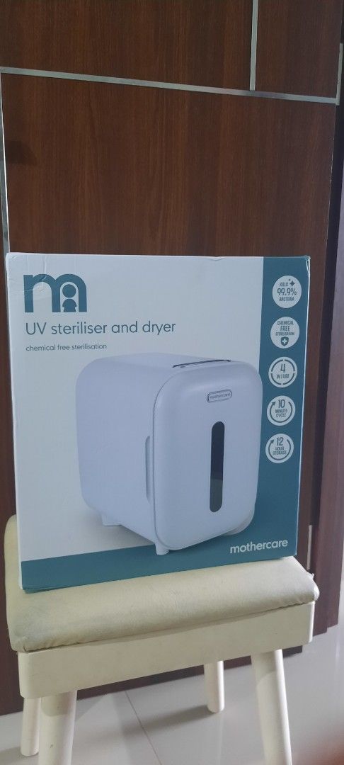 Mothercare UV Sterilizer & Dryer - Alat Sterilisasi Sinar UV & Pengering Botol Bayi (Kategori: Orang Tua, Bayi & Anak - Lainnya) berada di Tangerang. Dikirim oleh elle35 (ID iklan 1380527920, Gambar 1). Deskripsi: Dijamin ORI. Kondisi baru, masih segel dan garansi. Dijual karena ex kado. Harga di official store sekitar 1,8juta, dijual 1,6juta saja. Menerima COD, Sameday, dan Instan Delivery. Domisili BSD dan sekitar Tangsel. #mothercare #uvsteril
