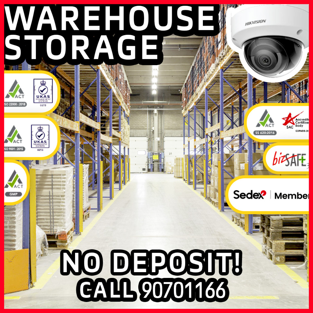 Certified warehouse for rent, retail, e-commerce storage, pallet ...