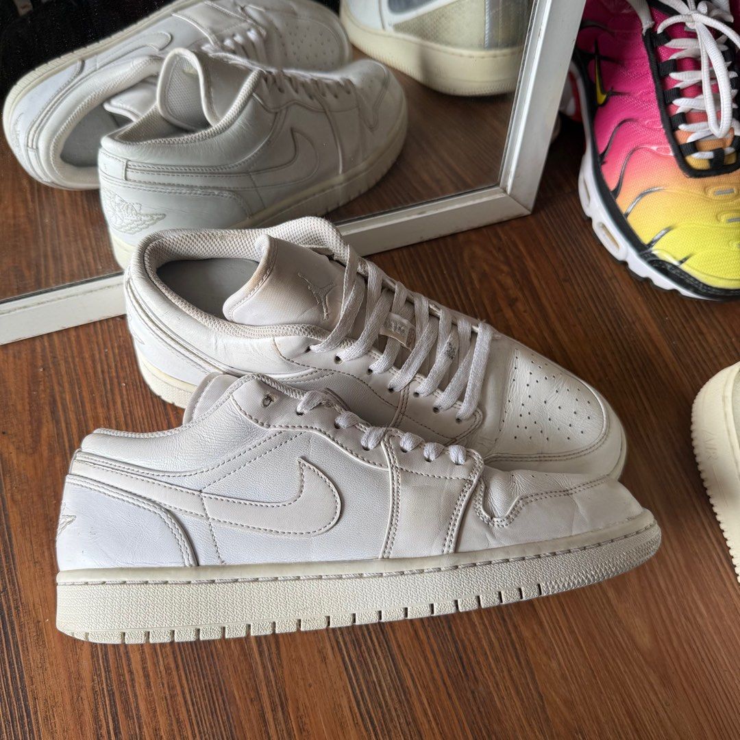 Nike air jordan low pure white casual original murah not aj1 high black  toe bred chicago union sb dunk low pro shattered backboard university blue 