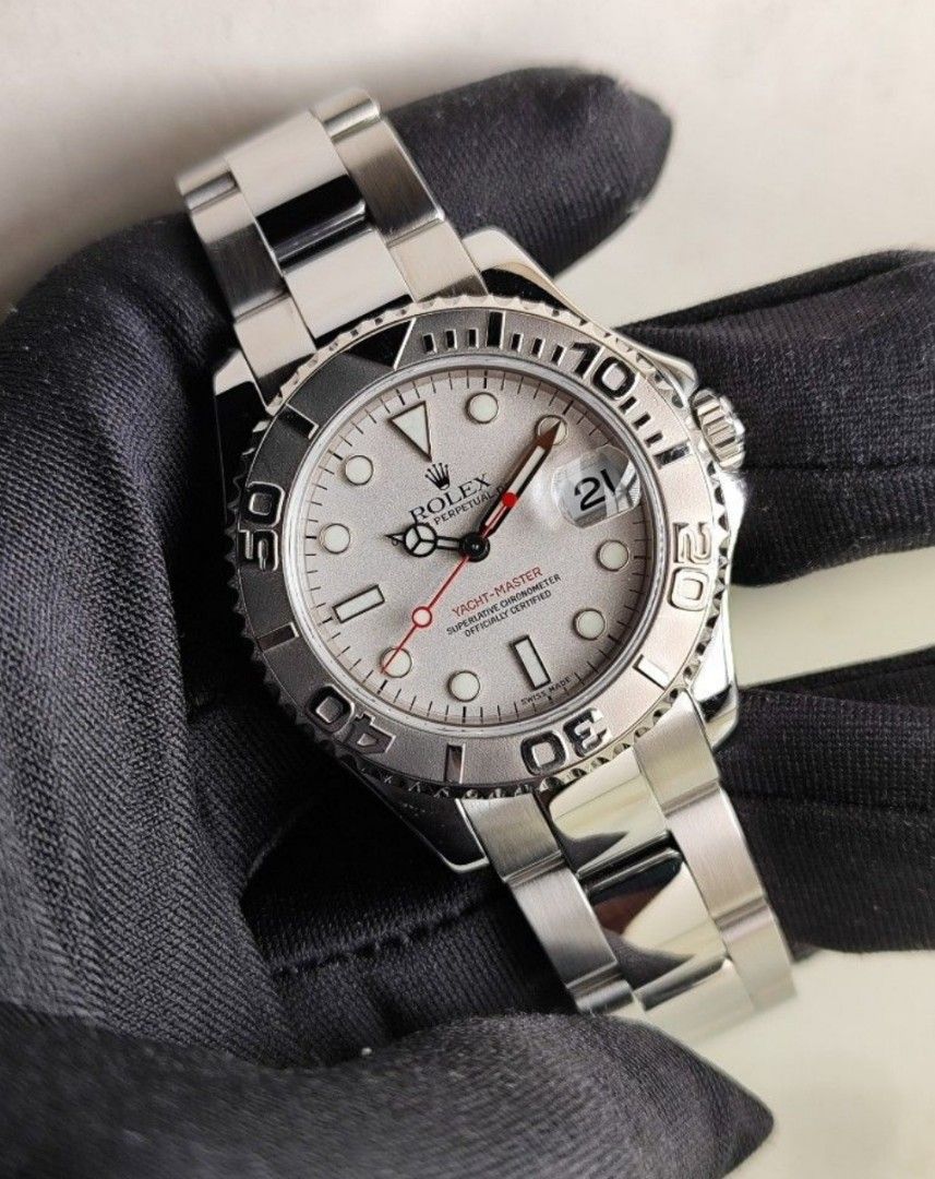 Original Rolex Yachtmaster Platinum (Category: Luxury Watches) located in San Juan City. Submitted by exclusivelyours (Listing ID 1380544860, Image 1). Description: Description of the watch posted in the last photo. PM if interested 😊.