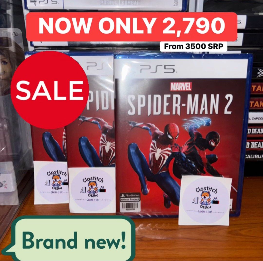 PS5 Spiderman 2 Sale! (Category: PlayStation) located in Quezon City. Submitted by clostitchotaku100 (Listing ID 1380520737, Image 1). Description: ☑️Brand New ☑️Sealed ☑️ 100% Original ☑️Payment Methods: COD(2k max), Gcash, BPI ☑️Shipping via lala move. Buyer’s Expense ☑️ Location: Wilsonville Subdivision Project 6, Culiat Quezon City ☑️ 100 Discount with 2 Games, 250 With 3 Games, 350 With 4 Games, 550 with 5 Games ☑️ Free Game worth 3k if you 