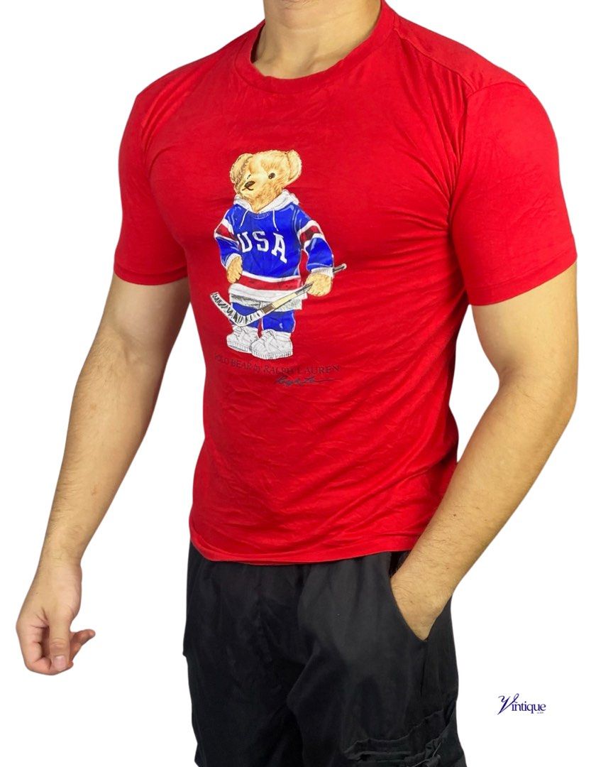 Ralph Lauren Polo Bear Shirt (Category: Tshirts & Polo Shirts ) located in Davao. Submitted by vintique.ph (Listing ID 1380599563, Image 1). Description: RL | Men’s Polo Bear Shirt Red Size on tag: XS Dimes: 18 x 25 Excellent condition Item washed and clean, ready to wear! GRAB (automatically yours) Steal and Grab ends 24h after commenting. Send us an 𝗼𝗿𝗱𝗲𝗿 𝗳𝗼𝗿𝗺 afterwards to confirm order! 𝗦𝘁𝗿𝗶𝗰𝘁𝗹𝘆 𝗻𝗼 𝗱𝗲𝗹𝗲𝘁𝗶𝗻𝗴 𝗼𝗳 𝗰�