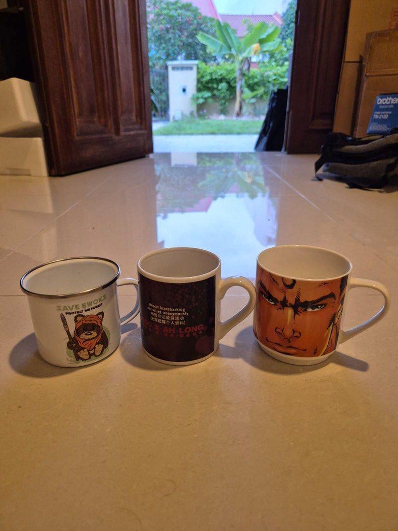 Set of 3 Unique Coffee Mugs