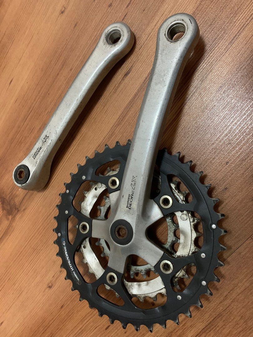 Retro Shimano Deore LX FC-M563 Crankset, Sports Equipment