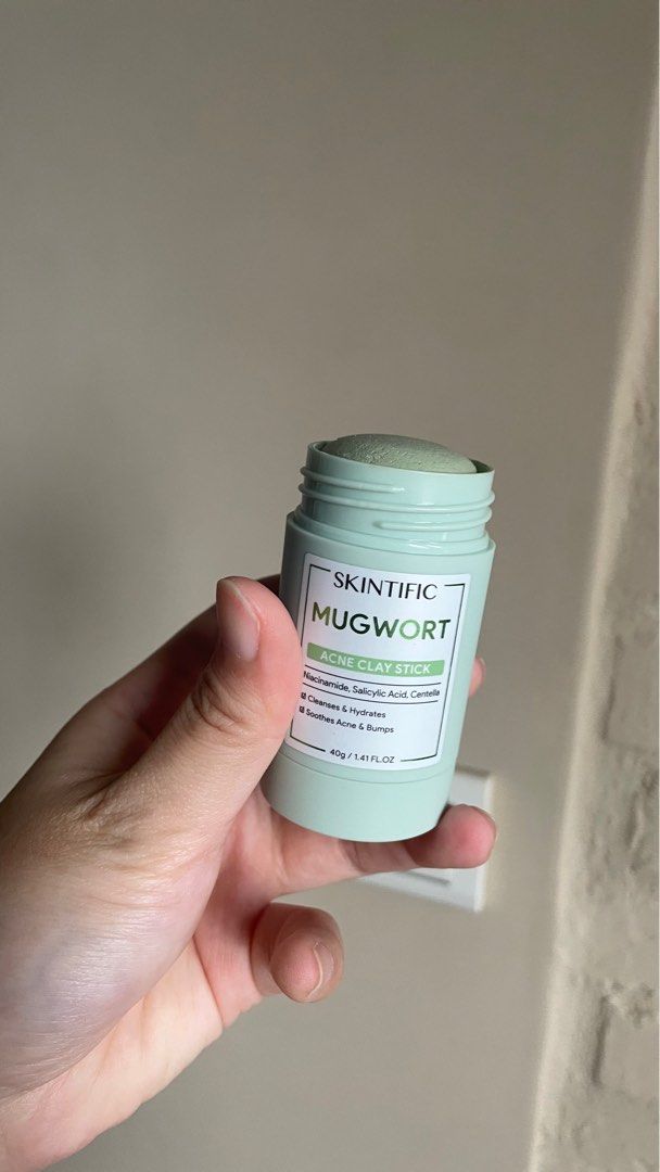 由 xxopiumx (刊登 ID 1379511379，圖片 3) 提交，位於 新北市 (New Taipei) 的 SKINTIFIC 艾草泥膜棒 (類別：護膚、清潔產品)，說明：試用過一次 走麥獲遍或淡水面交。