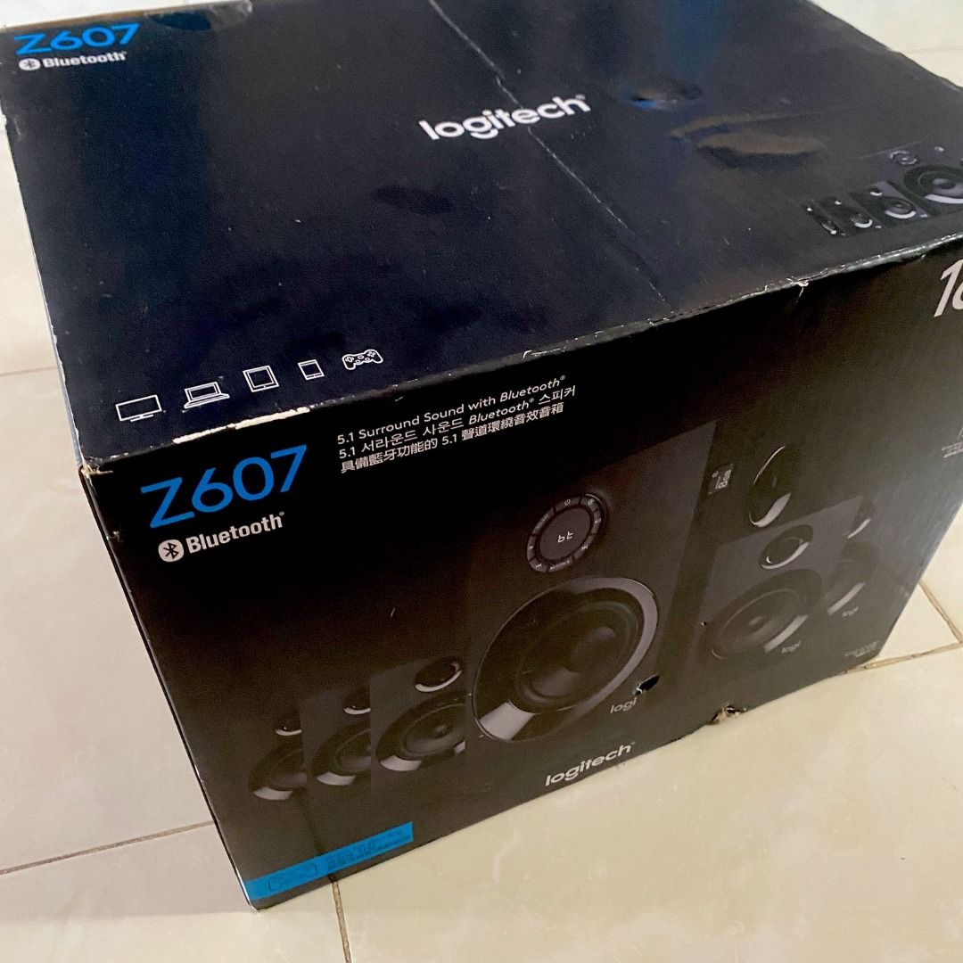 SPEAKER HOME TEATHER LOGITECH Z607 5.1 SUBWOOFER STEREO 160 W ...