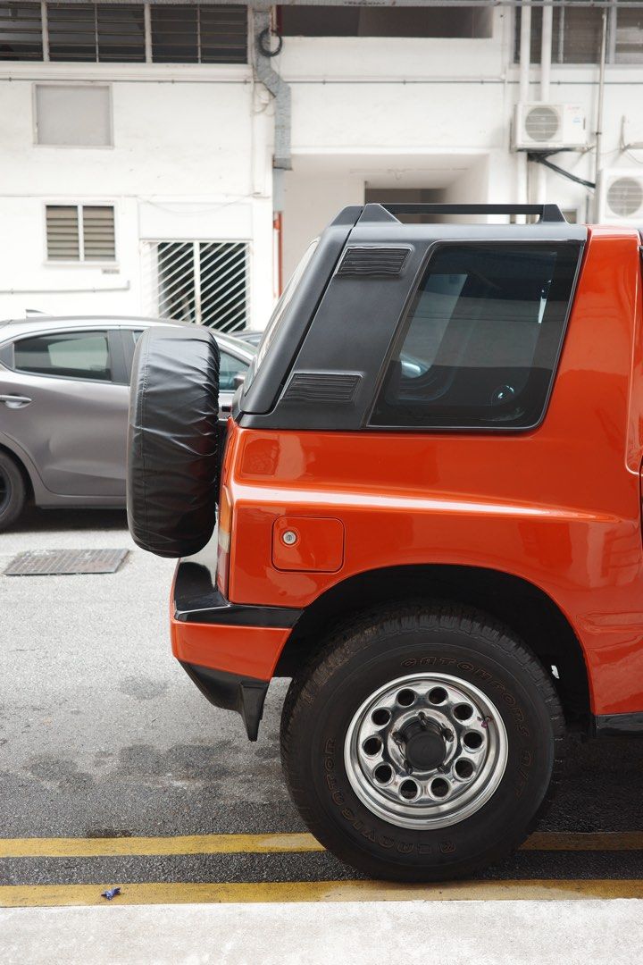 Suzuki Vitara JLX Auto (Category: Used Cars) located in Singapore. Submitted by dincodingo (Listing ID 1380659520, Image 2). Description: Meticulously restored to original stock condition. - original paint according to Suzuki color code in 2024 - fully restored/painted interior and upholstery in 2024 - parked in multistorey carpark - installed pioneer entertainment system with sub woofer in 2024 - soundproofed in 2024 - custom fitted kamato car m