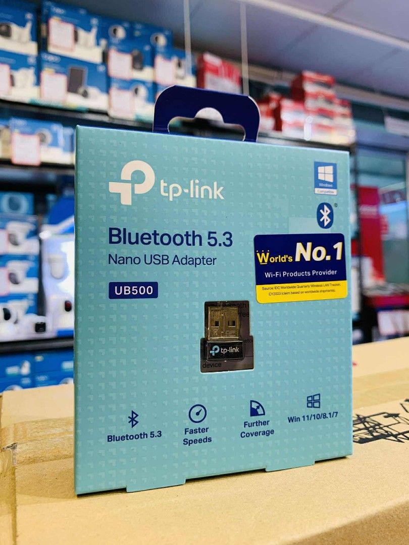 TP-Link UB500 Nano USB Bluetooth 5.0 Adapter | Bluetooth Receiver (Category: Networking) located in Makati City. Submitted by slaccessoriesshop (Listing ID 1380626680, Image 1). Description: TP-Link UB500 Nano USB Bluetooth 5.0 Adapter | Bluetooth Receiver 💥 ELECTRONICS, COMPUTER ACCESSORIES AND APPLIANCES 💥 All Items - Original / Brand New / Sealed We issue SALES INVOICE With WARRANTY RECEIPT With TECHNICAL SUPPORT Accepting BULK ORDERS We are