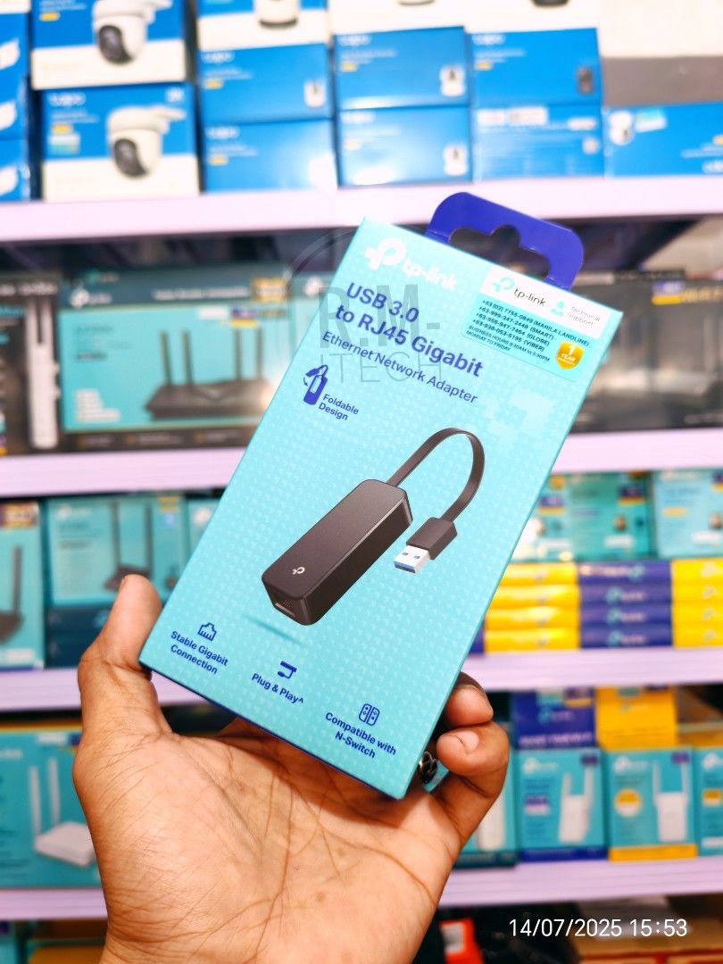 TP-LINK USB A to LAN RJ45 ethernet adapter (Category: Cables & Adaptors) located in Manila. Submitted by rm.itech051523 (Listing ID 1380645054, Image 2). Description: 7day replacement 1 year warranty.