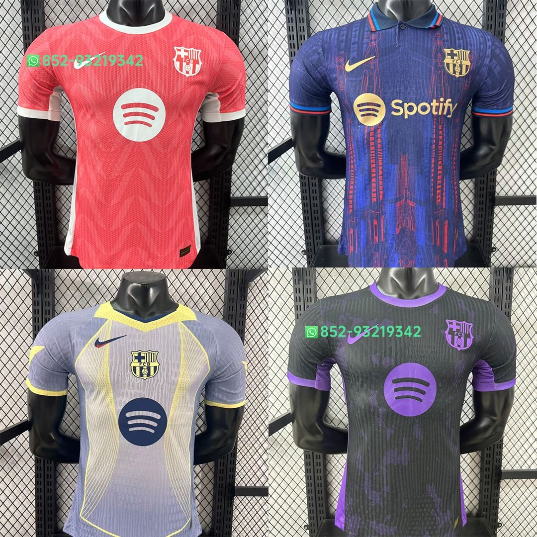 ✨ 巴塞隆拿FCB FC Barcelona 24/25 25/26賽季主場巴塞羅那球迷版球員版特別版全新球衣波衫足球服“💎紫鑽商家💎  所有衫款/球員/號碼全齊有鐘意嘅款直接帶圖詢價（