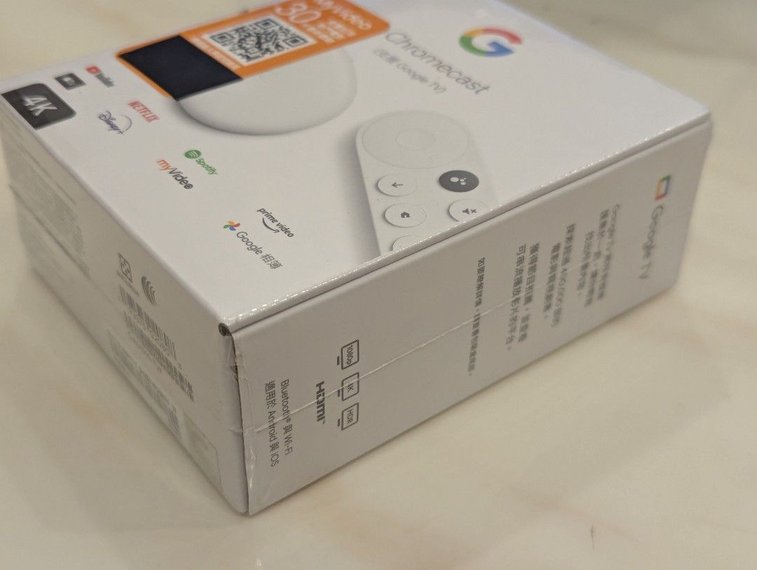 未開封新品 Chromecast with Google TV 4k 白 未開封】4K対応のChromecast with Google TVホワイト