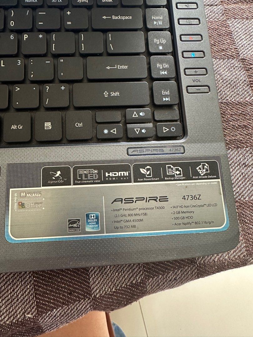 Acer Aspire 4736Z Laptop63167531833858112