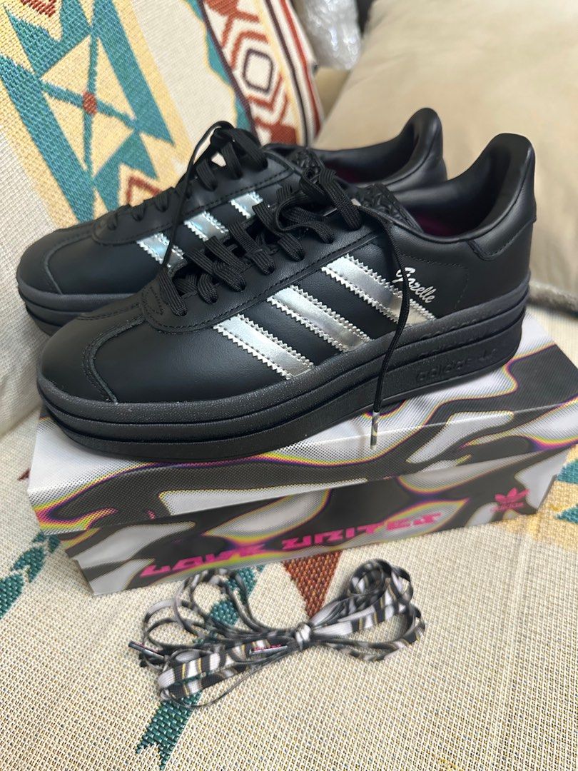 Adidas Pride Gazelle (Category: Sneakers) located in Quezon City. Submitted by alimo13 (Listing ID 1380797245, Image 1). Description: Adidas x Pabllo Vittar Pride Gazelle Bold PV Color: Black/silver Brand new, never worn Womens Size: US 5.5 Negotiable RFS: wrong size .