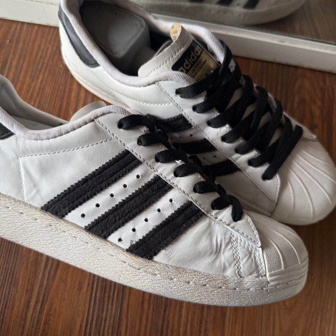 Adidas Superstar 80s low white black casual wmns original size 38 not  gazelle indoor originals spezial campus 00s city series sneakers second  market