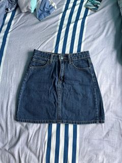 A-lined Denim skirt A字半身短裙64209178451201110