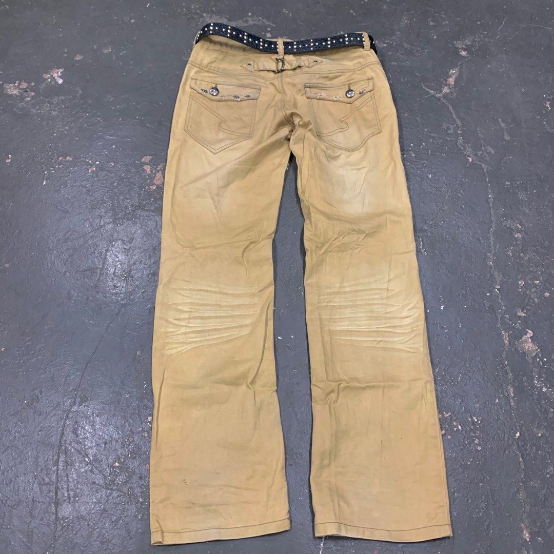 Archive Semantic design chain pocket skull patch baggy pants (Category: Jeans) located in Cagayan de Oro. Submitted by sumamestreethub (Listing ID 1380880192, Image 2). Description: Width 33 Length 41.2 Inseam 32 Knee 8.8 Leg opening 8.8 Rise 9 .