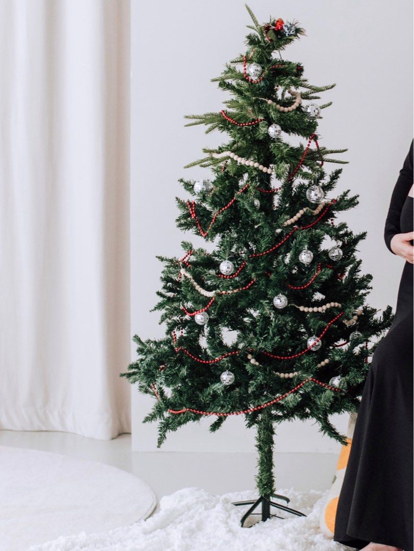 Artificial Christmas Tree with Ornaments 1.5m