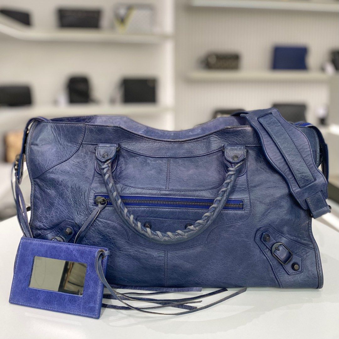 BALENCIAGA GIANT PART TIME LEATHER BAG, Fesyen Wanita, Tas