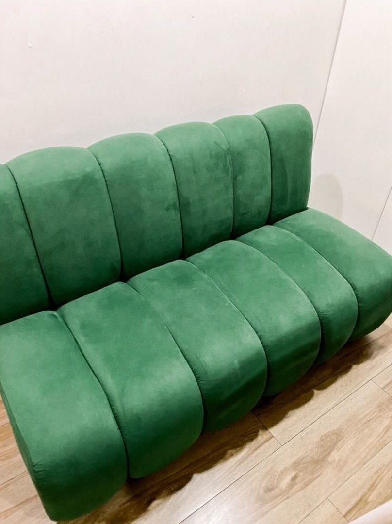 Banana Couch / Sofa for sale (Category: Sofas) located in Manila. Submitted by unit839 (Listing ID 1380889415, Image 2). Description: Super nice in actual Can fit 3 people 140cm x 70cm Pickup or lalamove delivery Silang, Cavite.