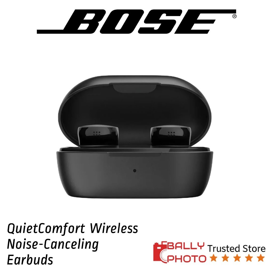 Bose QuietComfort Wireless Noise-Canceling Earbuds (Category: Headphones & Headsets) located in Singapore. Submitted by ballyphoto_electronics (Listing ID 1380818164, Image 1). Description: 🔴 EARN CAPITAL STAR POINTS 🟢 WE ACCEPTE CAPITAL MALL VOUCHER / SCAN & PAY CAPITAL E Voucher 🔵 CENTRAL AREA ( DHOBY GHAUT MRT STATION) 🟣 TRUSTED CAMERA SHOP WITH 1000K+ 5🌟 FEEDBACKS Highlights For Listening at Home and On the Go Noise Canceling with Aware 