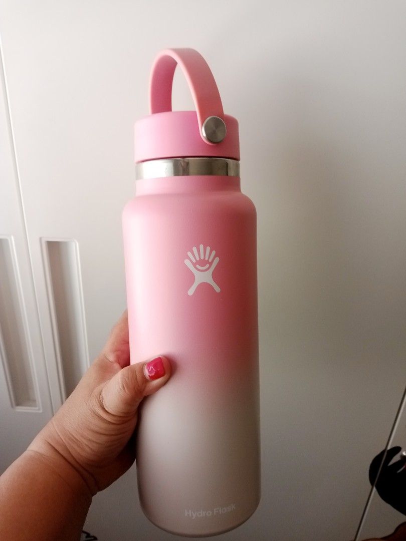 Flask Water Bottle Light Pink Hydro Flask 40 Oz Travel Tumbler: 40