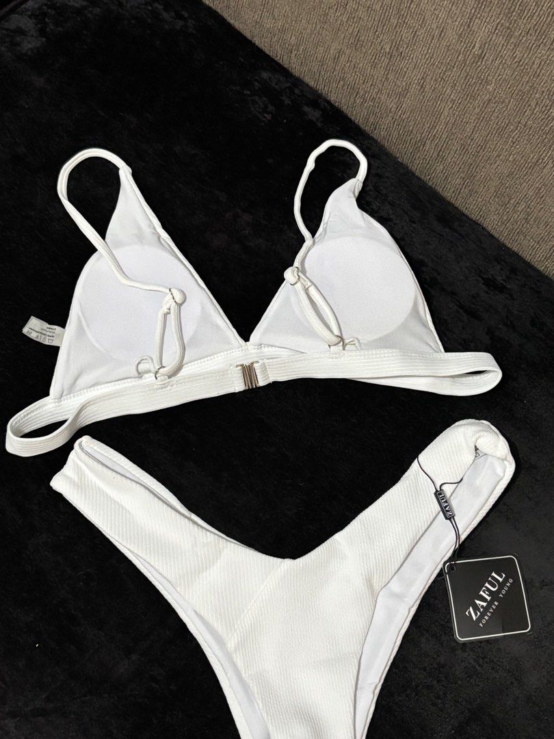 Brand new white 2 pc bikini / swimsuit (Category: Bikinis & Swimsuits) located in Batangas. Submitted by mad__max (Listing ID 1380757479, Image 2). Description: Size Medium Brand new with tag Payment first Shipping to be shouldered by buyer :) Mop: bank transfer/gotyme Courier: j&t.