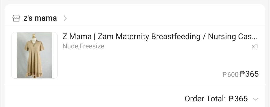 Breastfeeding/Nursing/Maternity Dress (Category: Breastfeeding & Bottle Feeding) located in Binan City. Submitted by jmmhjzrl (Listing ID 1380884788, Image 3). Description: Original price 365 decluttering.