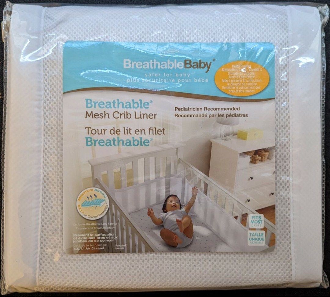 Breathable Baby Mesh crib liner (Category: Bed Guards) located in Quezon City. Submitted by tan__k (Listing ID 1380700681, Image 1). Description: Used once no flaws color white.