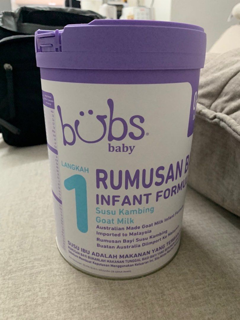 Bubs Baby Infant Formula Goat Milk (0-6 Months) (Category: Breastfeeding & Bottle Feeding) located in Gombak. Submitted by arifaisal (Listing ID 1380894289, Image 2). Description: Want to sell brand new baby formula (belum buka) because this brand not suit my baby Notes : just purchase this formula on July 2025. (Refer last pic).