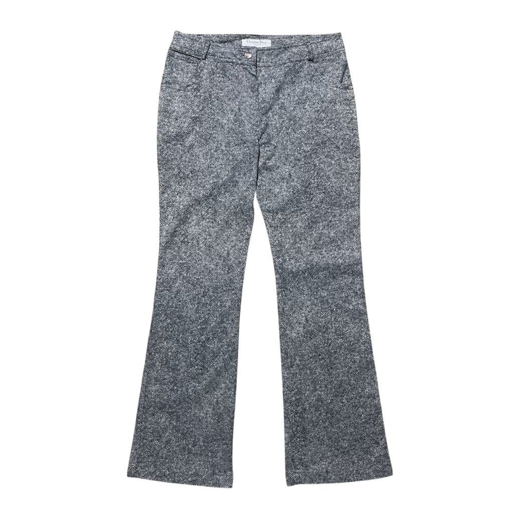 Christian Dior - John Galliano - Bell Bottom Lizardskin Pattern Pants (Category: Luxury Apparel) located in Bacolod City. Submitted by classy.glamour (Listing ID 1380840263, Image 2). Description: Christian Dior - John Galliano - Bell Bottom Lizardskin Pattern Pants Size: 38 on tag Waist: 28” fits until 30” Length: 38” Inseam: 28” Leg opening: 9” Condition: Excellent Flaw: None.