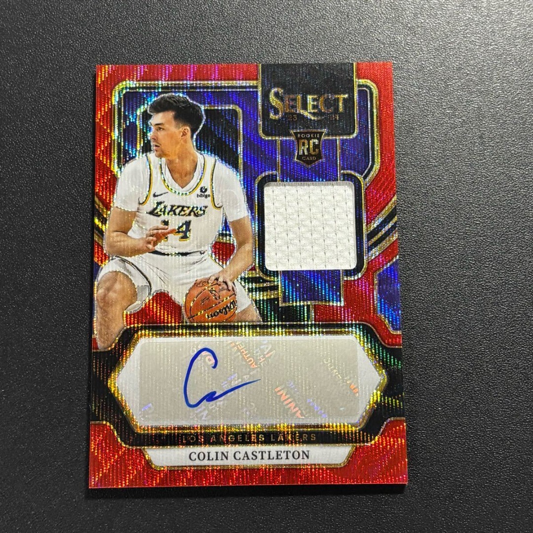 Colin Castleton 2023 Select RED WAVE Rookie Relic Autograph, Sports ...