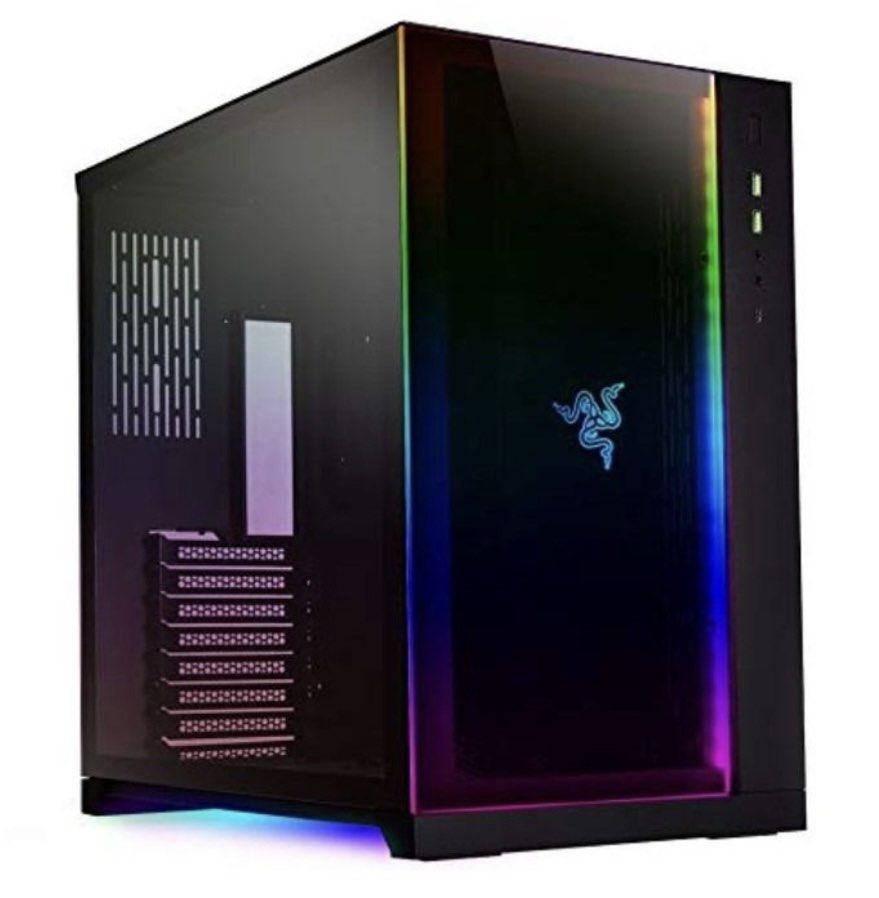 2 Gpu Case Lianli O11 PC case with Cooler Master Universal GPU Holder Kit with ...