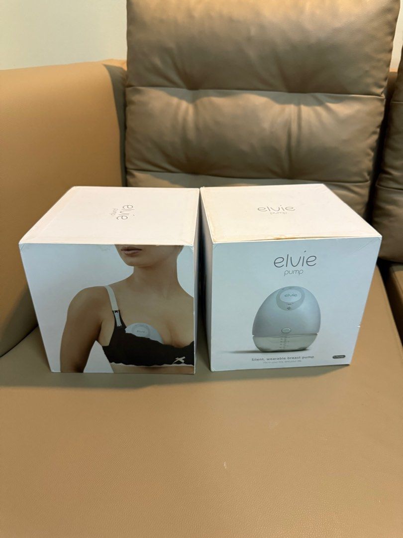 Elvie Wireless pumps + FREE UV bag (Category: Breastfeeding & Bottle Feeding) located in Manila. Submitted by zhaina (Listing ID 1380890289, Image 1). Description: Unused extra set x 2. 1 PAIR already. Complete accessories Bought in the US Able to use with the Elvie app No issues. FREE UV Bag 59s Brand. Pink and gray color.