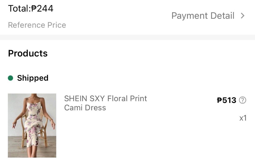 Spaghetti Strap Floral Print Cami Dress (Category: Dresses) located in Cainta. Submitted by nikitaps (Listing ID 1380840046, Image 2). Description: DM me for more deets! .