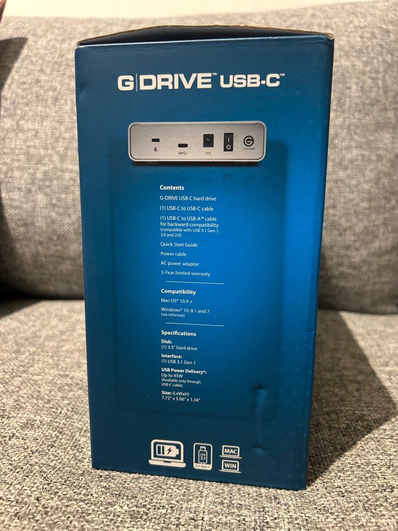 G-Technology G-Drive USB-C 8TB External Hard Drive63168473859969111