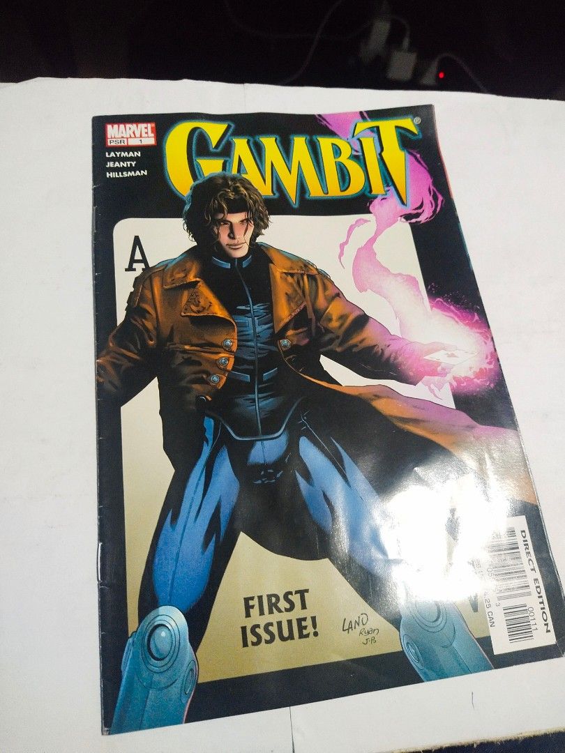 Highly-Collectible "GAMBIT" Comics/First Issue/yr.2004/Collect or Display! (Category: Comics & Manga) located in Del Monte. Submitted by zurckram777 (Listing ID 1380891811, Image 1). Description: Issue No.1 of GAMBIT comics. Released in the year 2004. Has complete color-glossy pages. Ready to appreciate---collect or display! In VG cond..