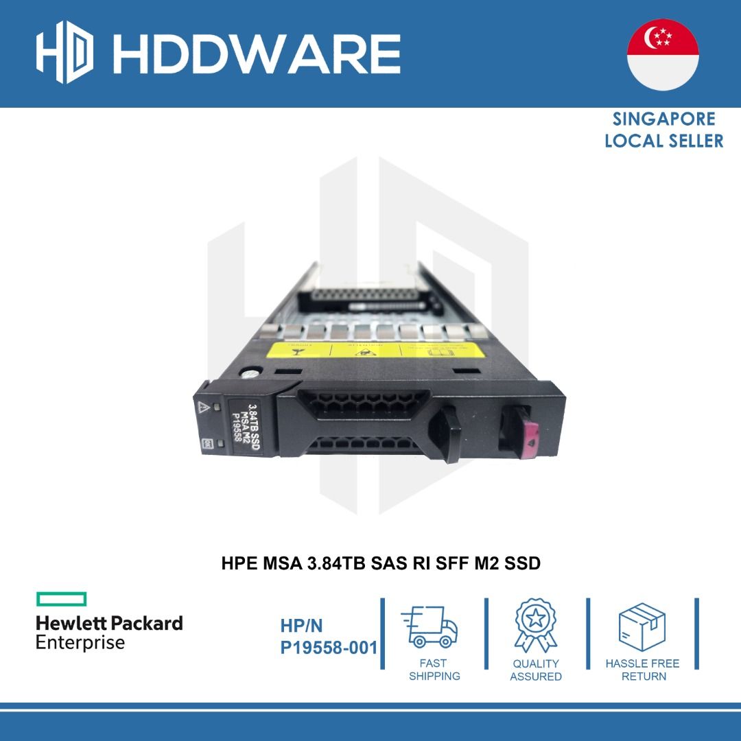 HPE MSA 3.84TB 12G SAS RI SFF M2 SSD // P19558-001 // R3R30A // KPM51RUG3T84 // SDFBE04GEA0163168473875714111