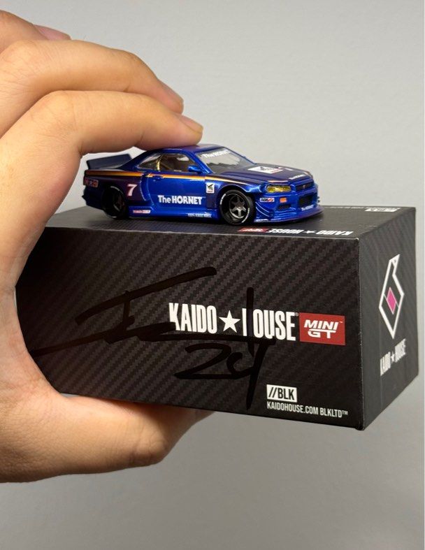 カイドウハウス BLKLTD 日産 スカイライン R34 ホーネット Kaido House BLKLTD BLK LTD Nissan Skyline GT-R R34 Blue Hornet