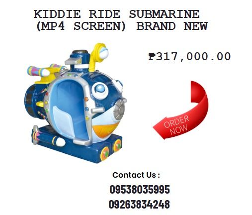 Kiddie Ride Submarine (MP4 screen) brand new, Everything Else, Others ...