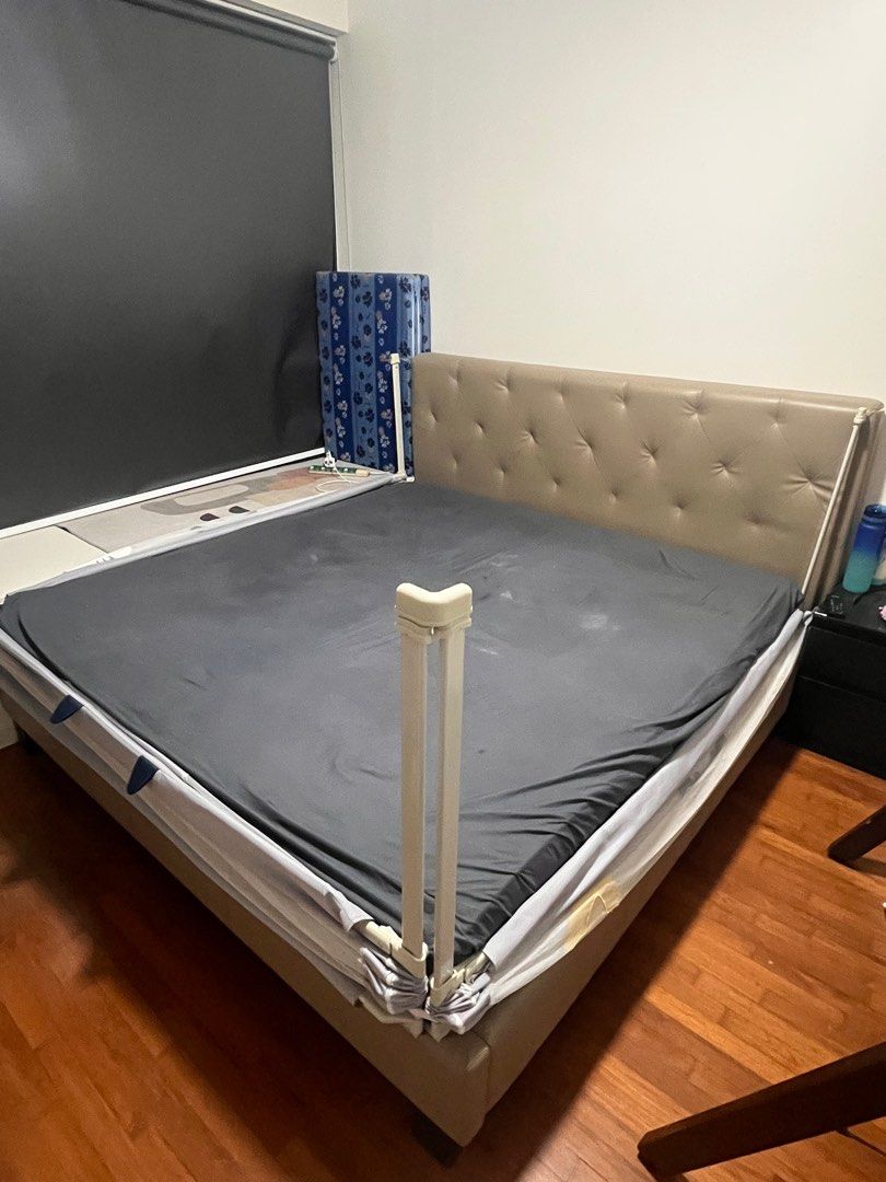 King Size Bed Frame with Headboard